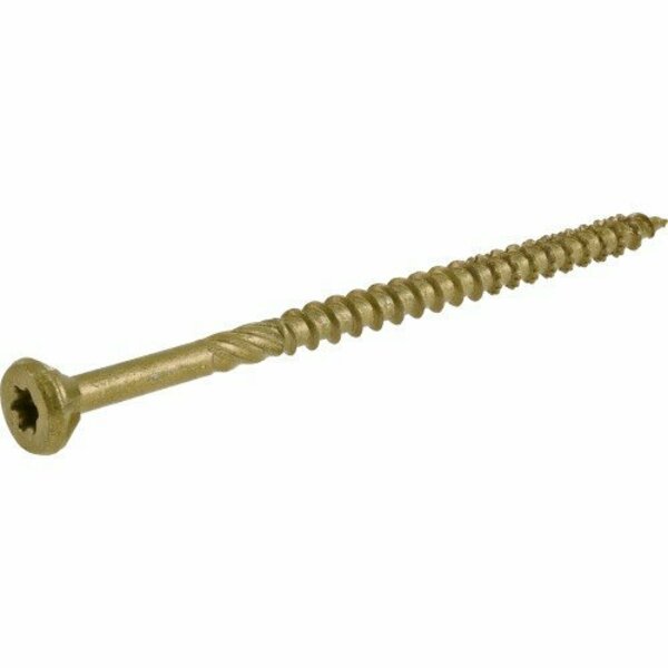 Hillman Deck Screw, #10 x 3-1/2 in, Ceramic 48614